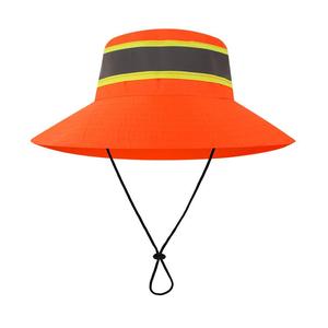 环卫工人专用帽子夏季遮阳防晒大檐帽保洁园林公路物业反光网眼帽