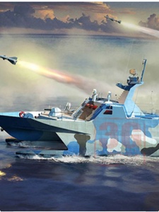 3G模型 拼装舰船 00108  中国22型导弹艇 1/144