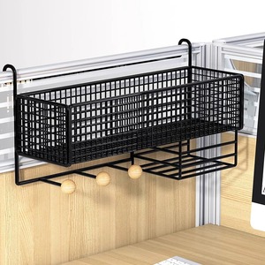 办公室屏风收纳筐工位改造好物办公桌挂篮书桌整理床头悬挂置物架
