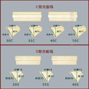 别墅光板线条线装模具弧形线花边*滴水屋檐线外墙腰线罗马柱装饰