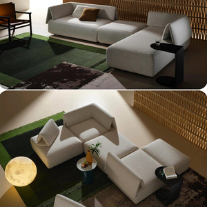 意式简约现代模块千纸鹤布艺沙发大小户型客厅北欧设计师自由组合