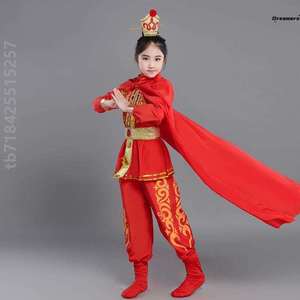 满江红衣服表演六儿童花木兰朗诵服装演出服一节。士兵盔甲古代的