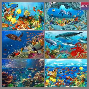 海底世界动漫插画壁纸鱼海洋生物摄影高清图片设计素材