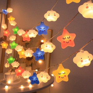 生日快乐布置装饰led彩灯串灯满天星星氛围道具儿童房间拍照挂灯
