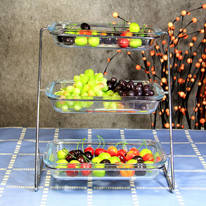 酒店饭厅凉菜架水果果盘商用自助餐展示盘甜品台架子早餐器皿摆台
