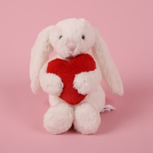 JELLYCAT害羞抱爱心邦尼兔兔子毛绒公仔玩偶儿童可爱安抚玩具