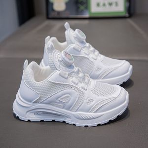 巴拉巴柆韩系六一女童小白鞋儿童白色运动鞋夏季新款透气女童鞋男