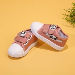 韩系春秋季宝宝鞋帆布鞋1-2-3岁单鞋板鞋儿童男女童鞋子小熊款幼