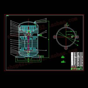 空调用涡旋式压缩机结构设计CAD图纸+说明书 机械设计 58