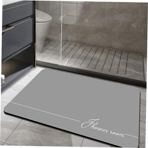 Bathroom floor mat absorbent quick-dryin door entry carpet