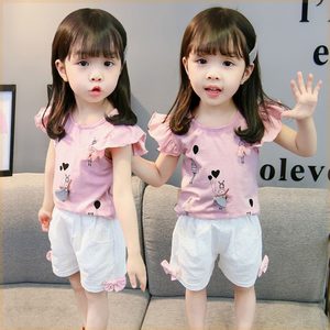 巴拉bala儿童童装女童夏装套装2020新款宝宝0-1-2-3-4岁洋气韩版