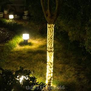 户外阳台灯串庭院挂树led装饰灯带星星彩灯灯太阳能防水条灯闪烁