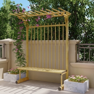 爬藤专用花架子铝合金竹户外花园单边靠墙葡萄架紫藤月季阳台庭院