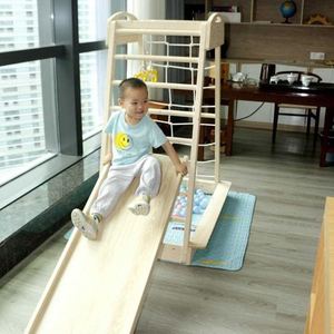 攀爬滑架实木家用宝宝滑梯架爬小型游乐园爬室内儿童婴儿木质家庭