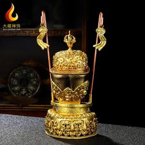 嘎巴拉碗民族用品全鎏金托巴碗藏传西藏密宗法器佛前家用供奉供杯
