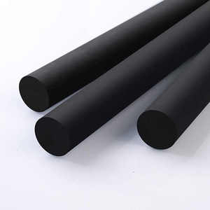 黑色尼龙棒PA6耐高温实心圆柱加工塑料优质韧性棒材2/3/4/8/10mm
