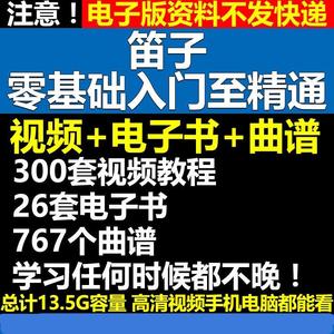 学笛子教学视频教程自学初学零基础入门竹笛曲谱精选演奏教视频