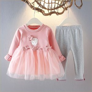 女童春秋新品装1女宝宝洋气套装0-4岁婴儿童装时髦秋季衣服公主两