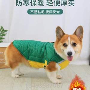 保暖狗基泰迪衣服新款中型可柯犬冬季冬]牵引2023秋冬马甲宠物狗