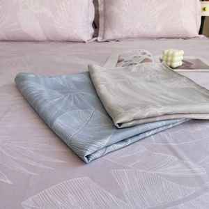 芭蕉叶竹纤维床单被罩枕套冰丝凉席 夏季透气凉爽竹纤维三件套