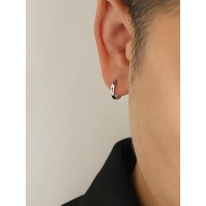 JINCAI Studio925纯银耳环耳扣镂空十字架耳圈轻奢设计感单只学生