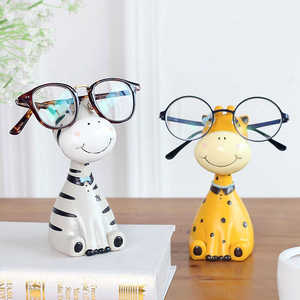 创意可爱动物眼镜搁架眼镜店展示架家居办公桌摆件礼物眼镜支架
