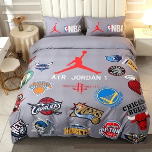 科比三件套篮球队运动数码印花被套儿童床上四件套学生床单被罩