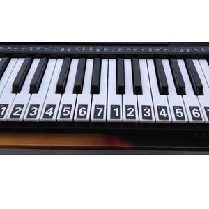 88键专业黑白钢琴键贴纸61电子琴键盘 手卷钢琴键贴49键数定简谱.