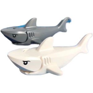 兼容乐高14518 国产科技教育积木零件 动物 鲨鱼 海洋生物