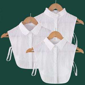 女式假衣领白色衬衫假领假两件领子百搭配毛衣2022新款卫衣衬衣领