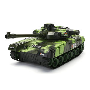 雅得遥控坦克玩具2.4G履带式越野车3-10岁儿童玩具男孩充电军事模