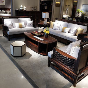 赖氏家具沙发新中式新中式沙发现代中式沙发全实木小户茶几组合
