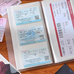 高铁车票飞机旅行票据收集册火车票收藏门票汽车大巴相册
