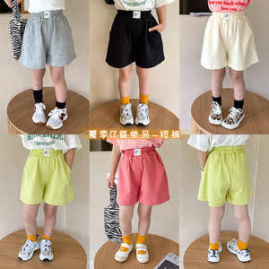 艾摩贝贝版型好品质高童裤儿童夏季韩版百搭宽松运动休闲贴标短裤