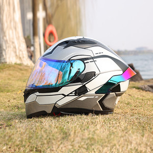 ORZ新国标摩托车头盔男女双镜揭面盔半全覆式蓝牙机车全盔3C认证