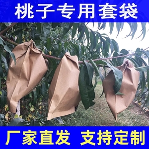 桃子专用套袋黄桃水蜜桃纸袋套水果袋子防虫袋防鸟袋防虫防鸟神器