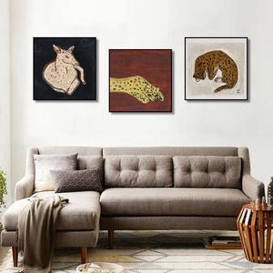 世界名画常玉装饰画客厅玄关沙发背景墙挂画书房小众艺术动物壁画