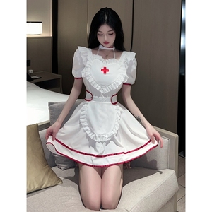 可爱护士小姐姐！纯欲风连衣裙cosplay制服套装万圣节网红主播服