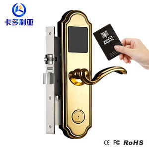正品厂家酒店锁感应门锁锌合金材质欧式风格宾馆磁卡锁IC卡锁