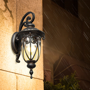 室外庭院壁灯LED别墅花园阳台走廊过道户外防水压铸欧式户外壁灯