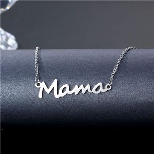 Mother's Day Mama Letter Pendant Necklace For Women Mom Name