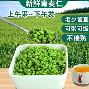 河南正宗青麦仁新鲜青麦粒米清麦绿麦粒麦穗五谷杂粮粗粮煮粥2024