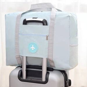 旅行箱上放的包防水旅行袋可套拉杆箱大容量衣物整理袋登记包单肩