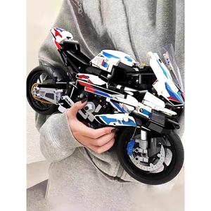 乐高积木宝马摩托车M1000RR模型机车机械组大型拼装益智玩具男孩