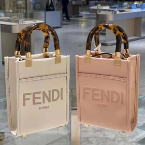 FENDI/芬迪女包mini tote阳光托特包斜挎单肩小号购物袋手提包女