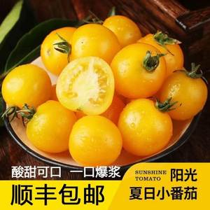 黄色小番茄千禧圣女果新鲜水果樱桃西红柿5斤皮薄糯甜妃w