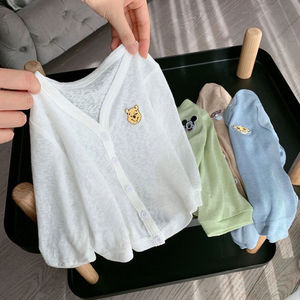 巴­拉巴­拉森系宝宝防晒衣婴幼儿童装男女童开衫外套夏季薄款中小