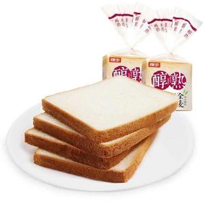 【短保新鲜】桃李全麦醇熟切片400g早餐面包片吐司饱腹代餐零食