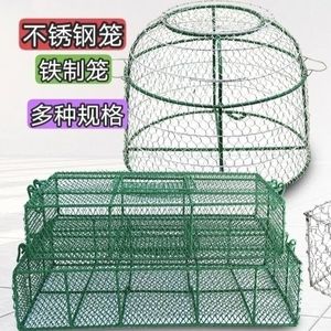 不锈钢田鸡笼牛蛙笼养殖笼小型鸡笼蛇箱蛤蟆笼大排档龙虾螃蟹网箱