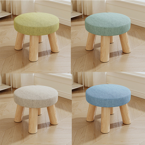 IKEA宜家实木小凳子家用换鞋凳矮凳客厅创意小板凳布艺凳茶几凳简